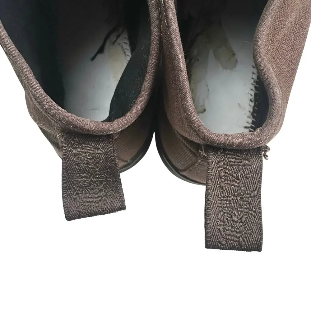 Dr. Martens | Unisex | Coburg Brown Canvas Suede Ankle Chukka Boots | M 10 W 11